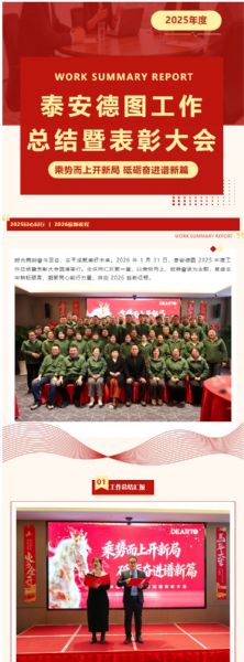 乘势而上开新局 砥砺奋进谱新篇 | 泰安德图工作总结暨表彰大会